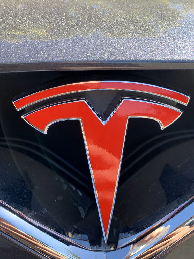 Tesla Model X Emblem Bundle 8 Stickers