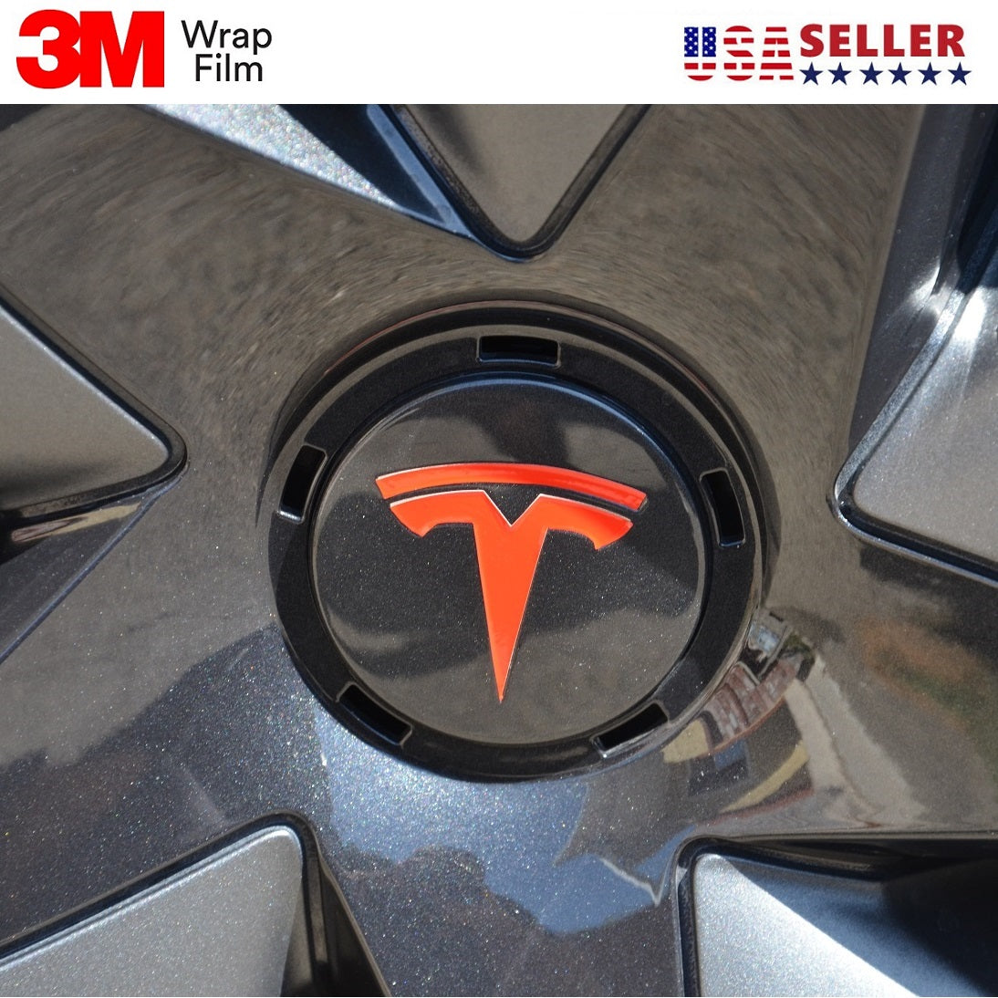 Tesla Model S / X / Y / 3 Wheel Rim Emblem Sticker