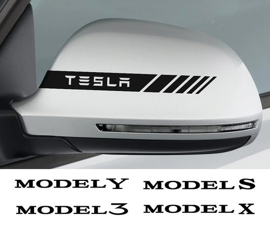 Tesla Model 3 Side Mirror Cover Sticker - 8 Inches