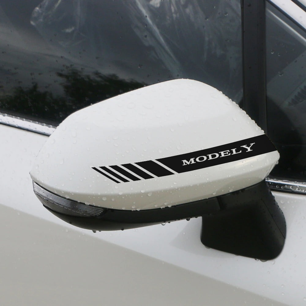 Tesla Model 3 Side Mirror Cover Sticker - 8 Inches