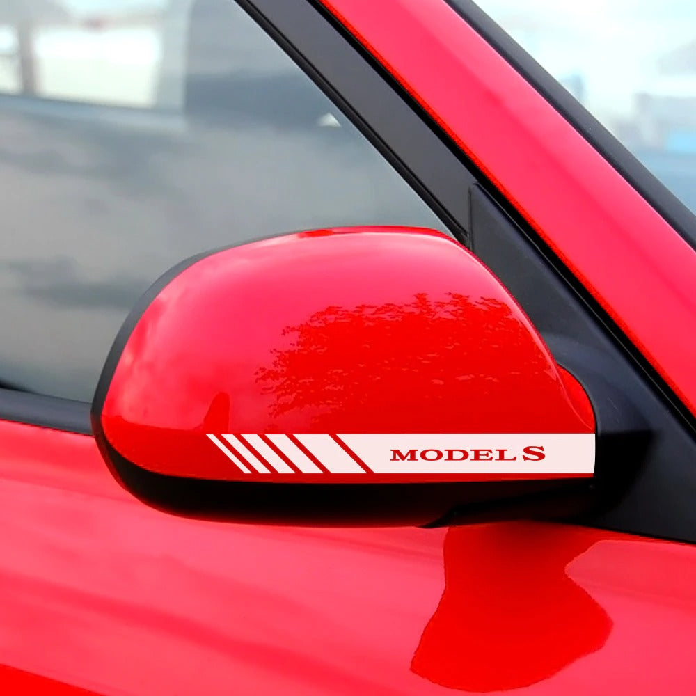Tesla Model 3 Side Mirror Cover Sticker - 8 Inches
