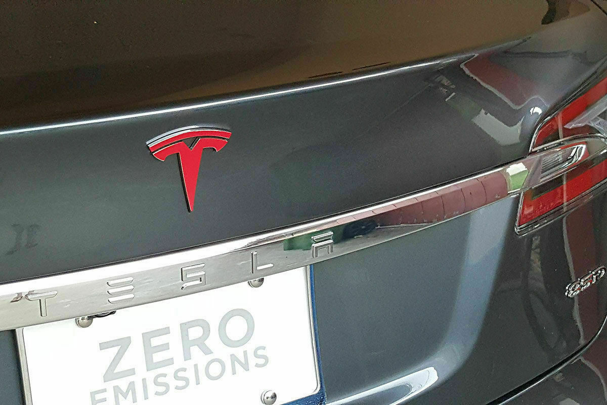 Tesla Model S Fascia Nose Cone Emblem Sticker